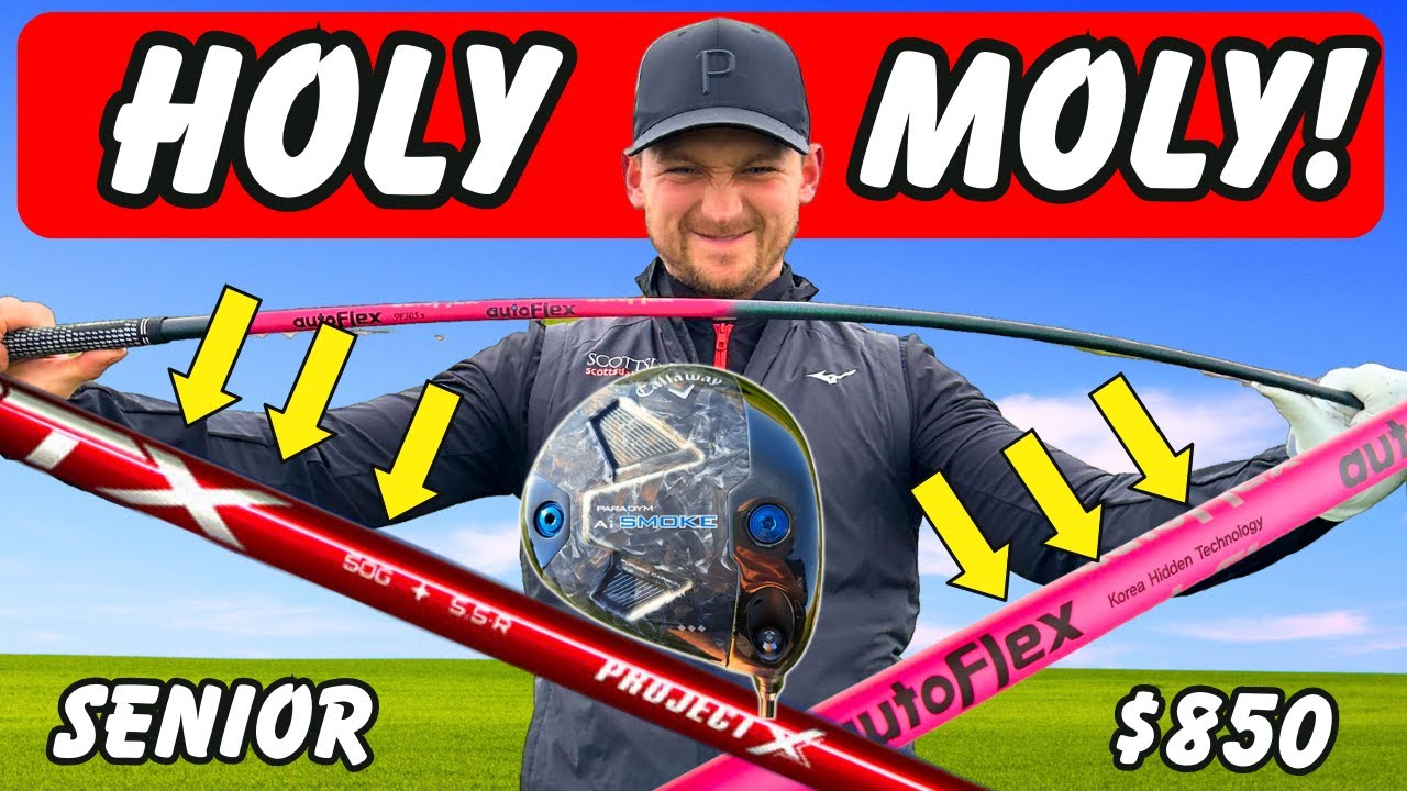I Put a $850 AUTOFLEX Shaft In The CALLAWAY AI SMOKE DRIVER VS SENIOR SHAFT...HOLY MOLY!