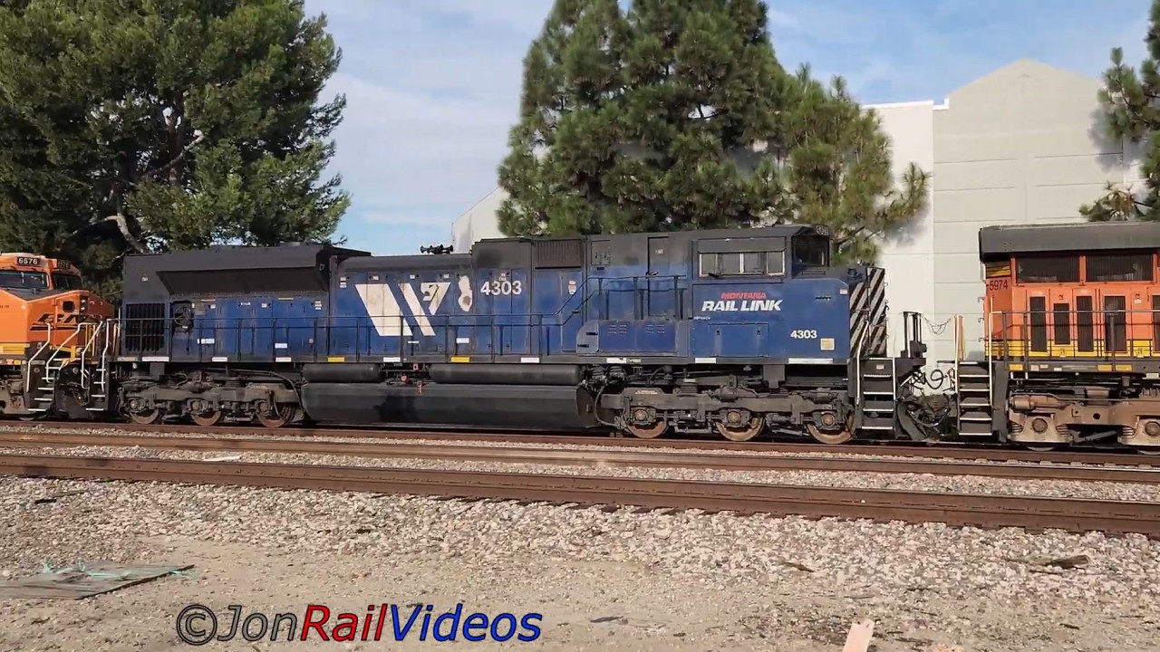 A few Montana Rail Link SD70ACes spotted by JRV in 2025 compilation