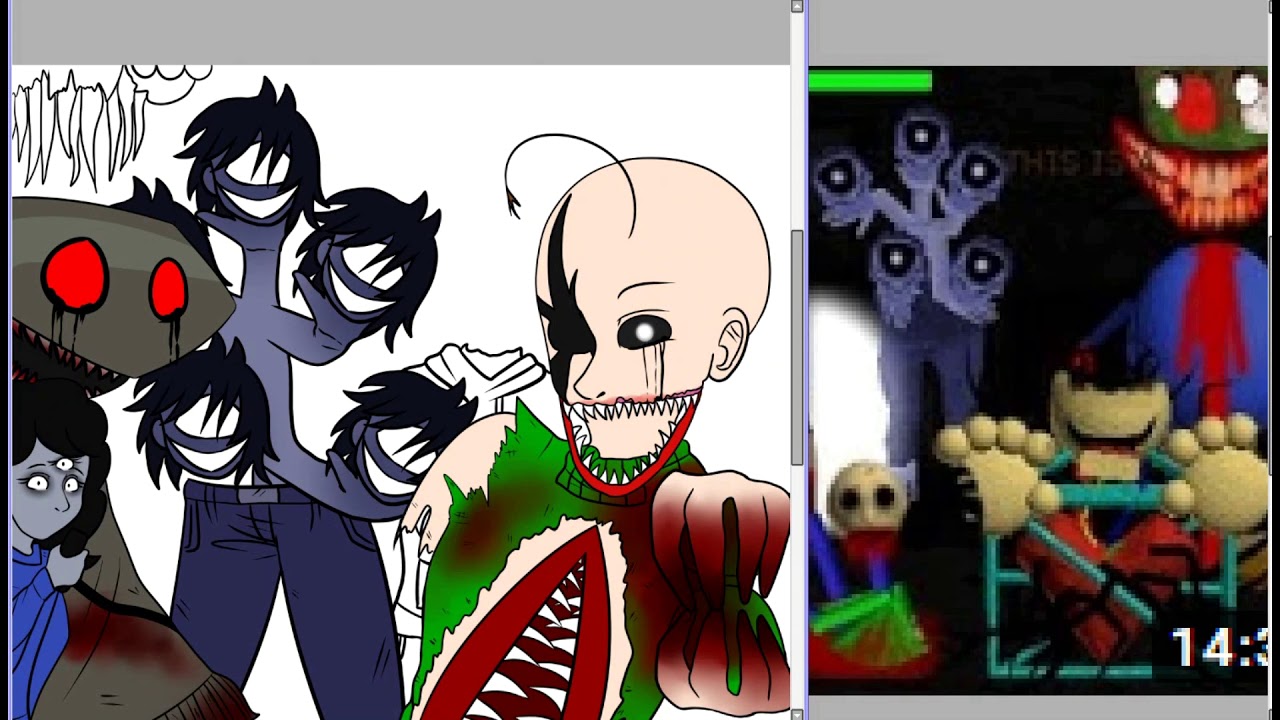 The Old Laboratory of Failure Exp. V1.3 - Baldi's Basics V1.4.1 FAN ART (thank you for 1000+ sub)