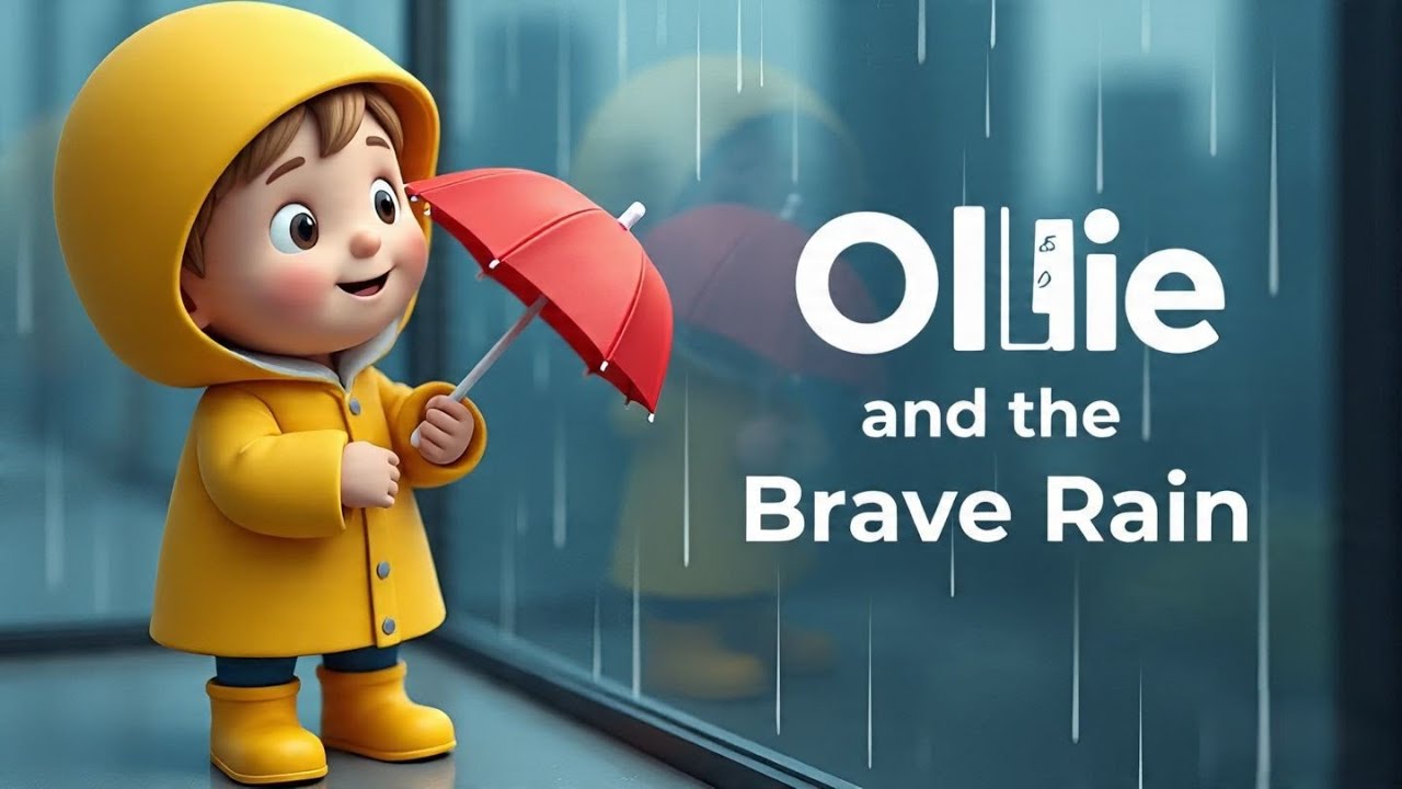 Ollie and the Brave Rain 🌧️|Story About Facing Fears & Finding Fun| Kids Story | Bedtime Short Story