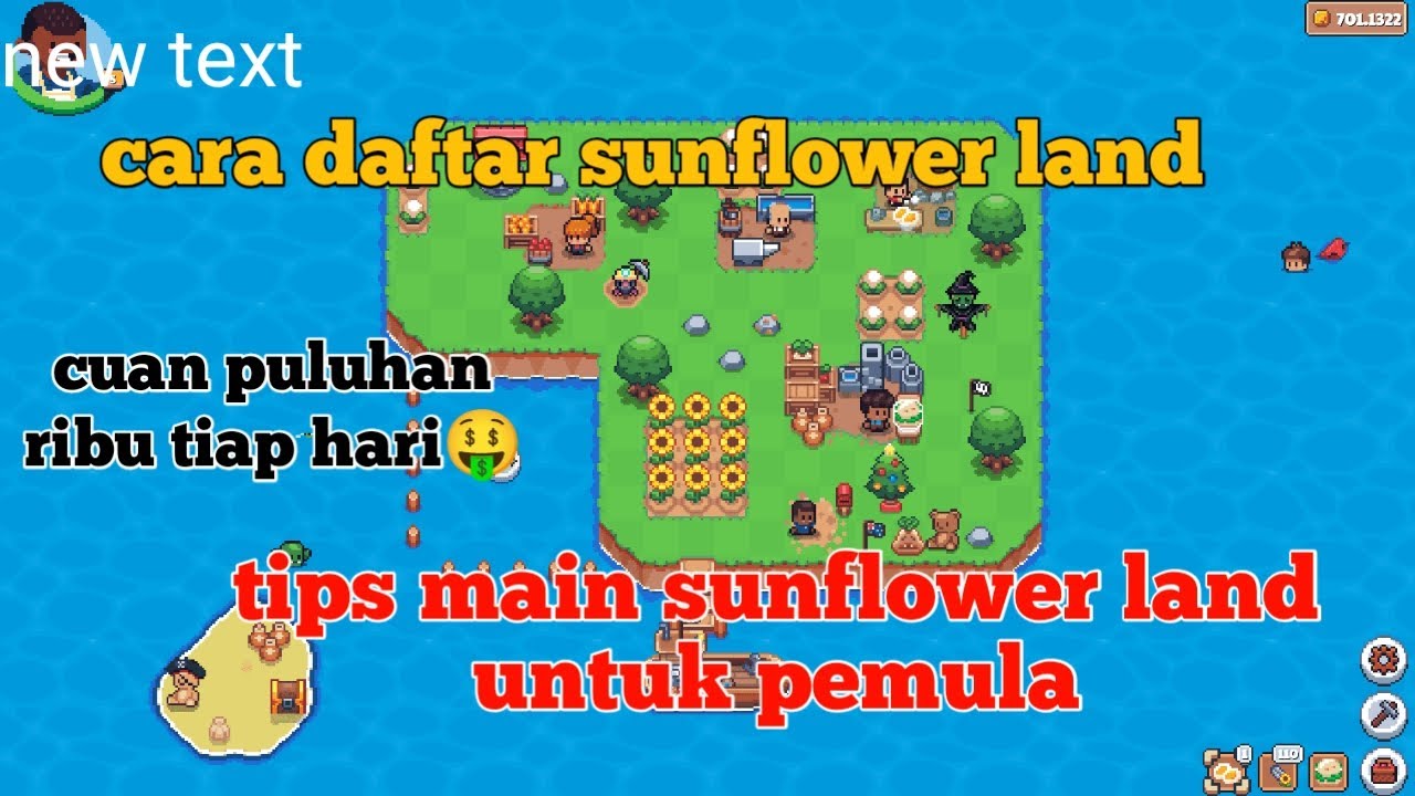 Cara daftar dan main game sunflower land ronin di android