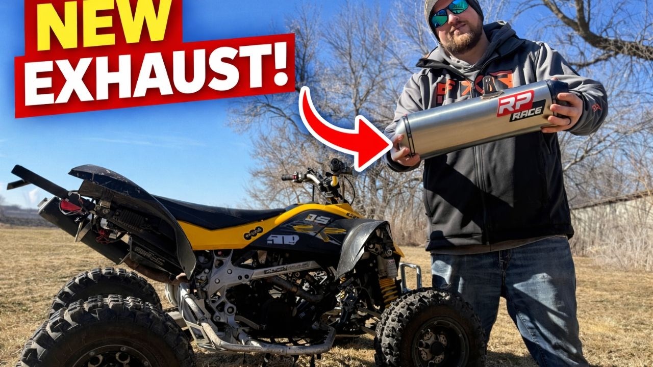 Новый выхлоп для моего Can Am DS450!