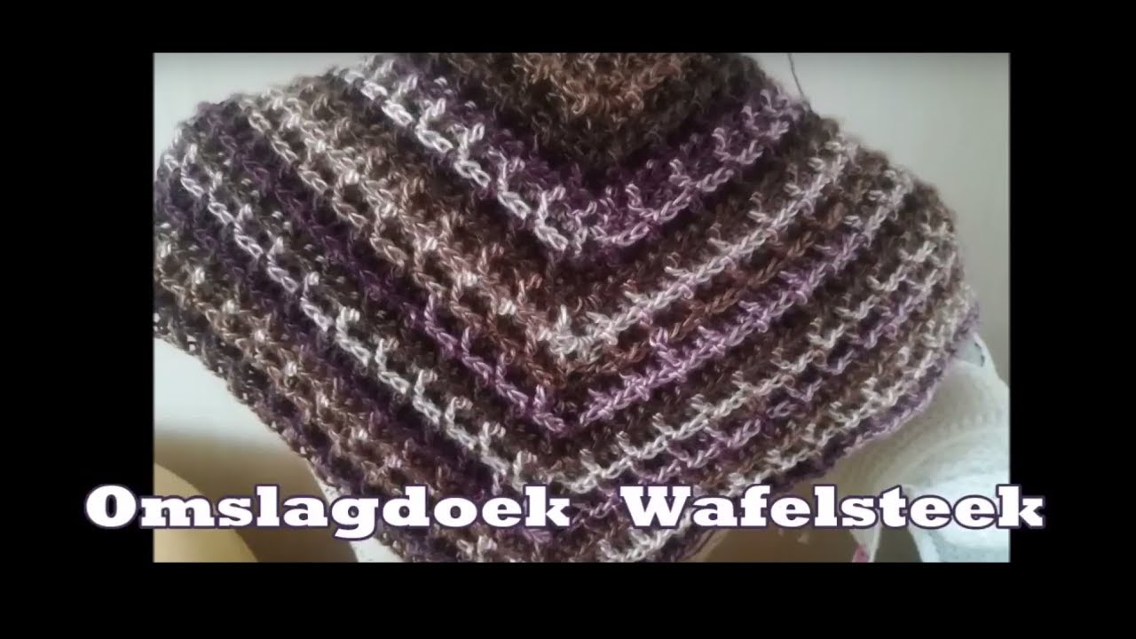 Omslagdoek wafelsteek van Lien de Haan en Wendy Rademaker