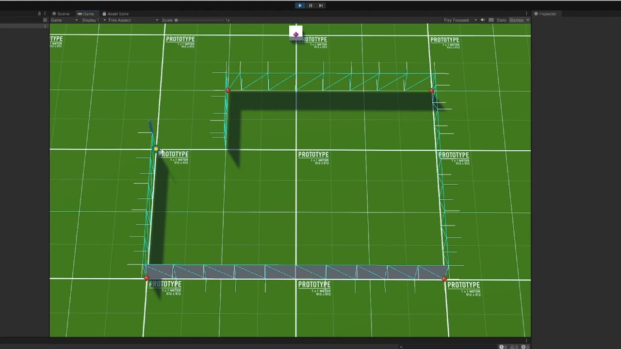 Unity Sims-Like Game 002 - Quad Wall Meshes