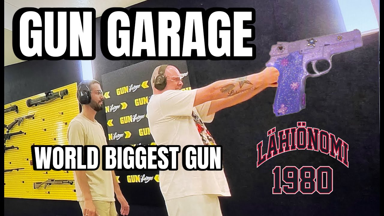 L&Auml;HI&Ouml;NOMI TESTAA: GUN GARAGE (Shooting World biggest guns)