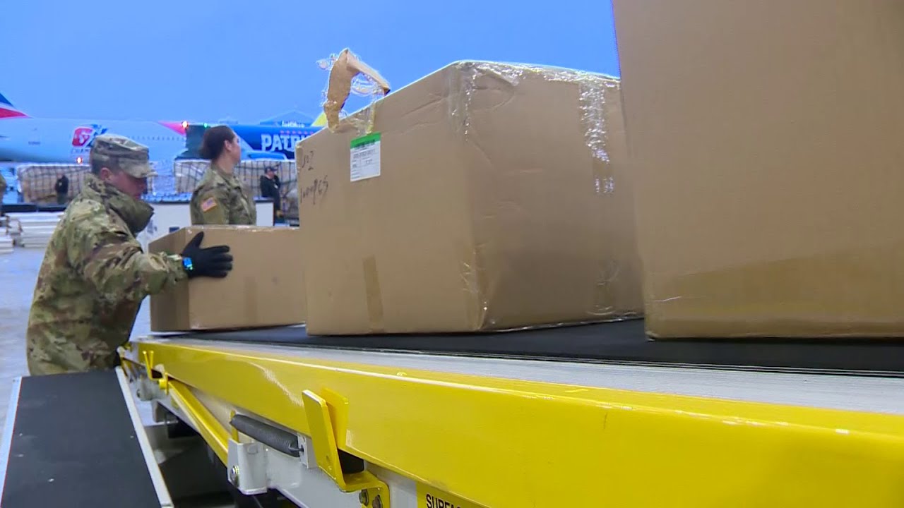 Mass. National Guard to distribute N95 masks that Patriots team plane brought from China