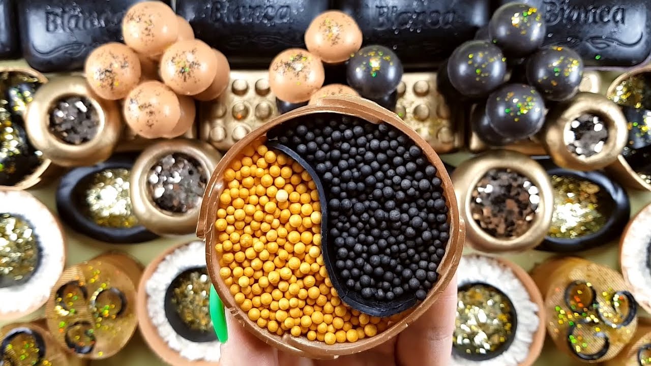 GOLDEN BALLS▪boxes▪clay▪cornstarch▪foam #soap