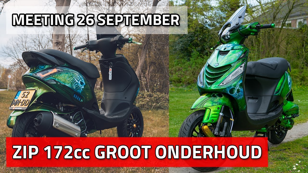 ZIP 172cc GROOT ONDERHOUD 🔥 | Polini 30mm PWK inlaat UPGRADE 🔥 | Meeting 26 september🔥