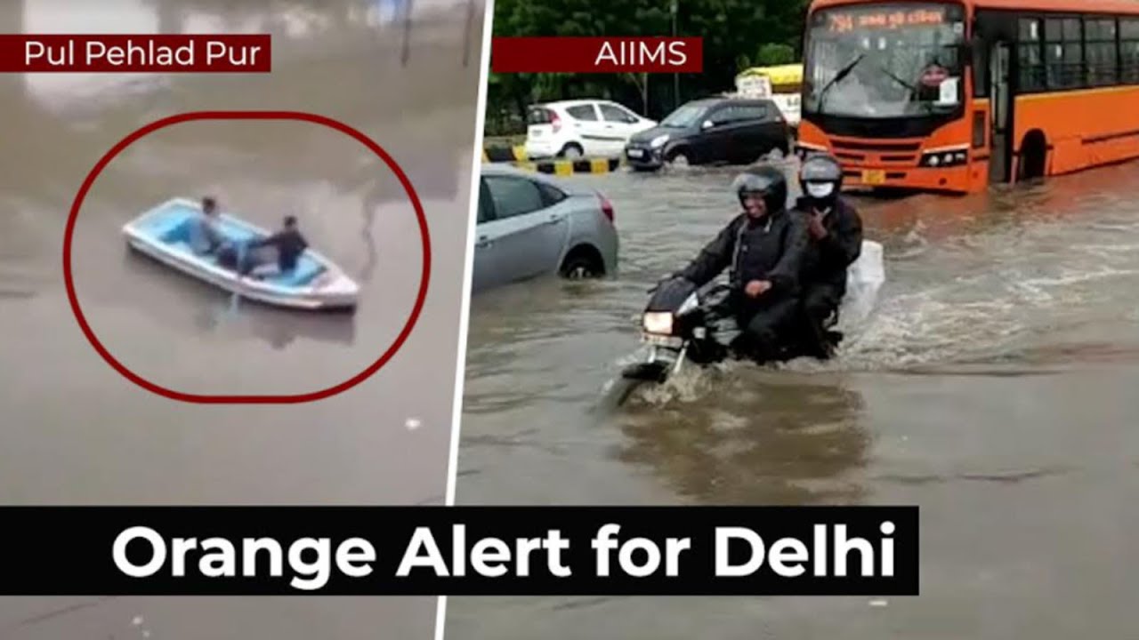 Watch: Delhi flounders with highest September rainfall in 12 years, IMD sends out Orange Alert