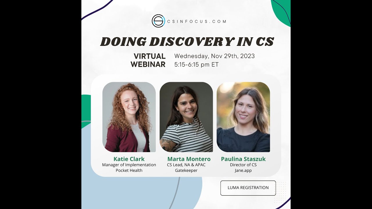Mastering Discovery in Customer Success: Essential Workshop for CS Professionals