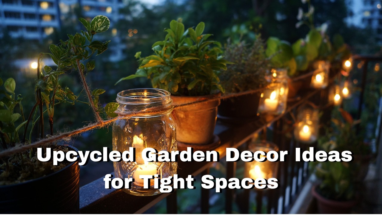 Small Balcony, Big Beauty: Upcycled Garden Decor Ideas for Tight Spaces
