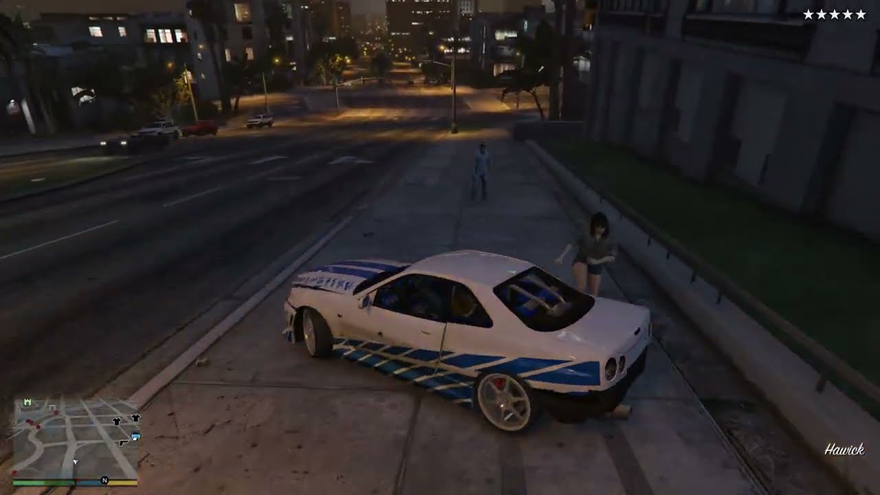 GTA5 MICHAEL STEAL NISSAN SKYLINE FROM FAST&FURIOUS