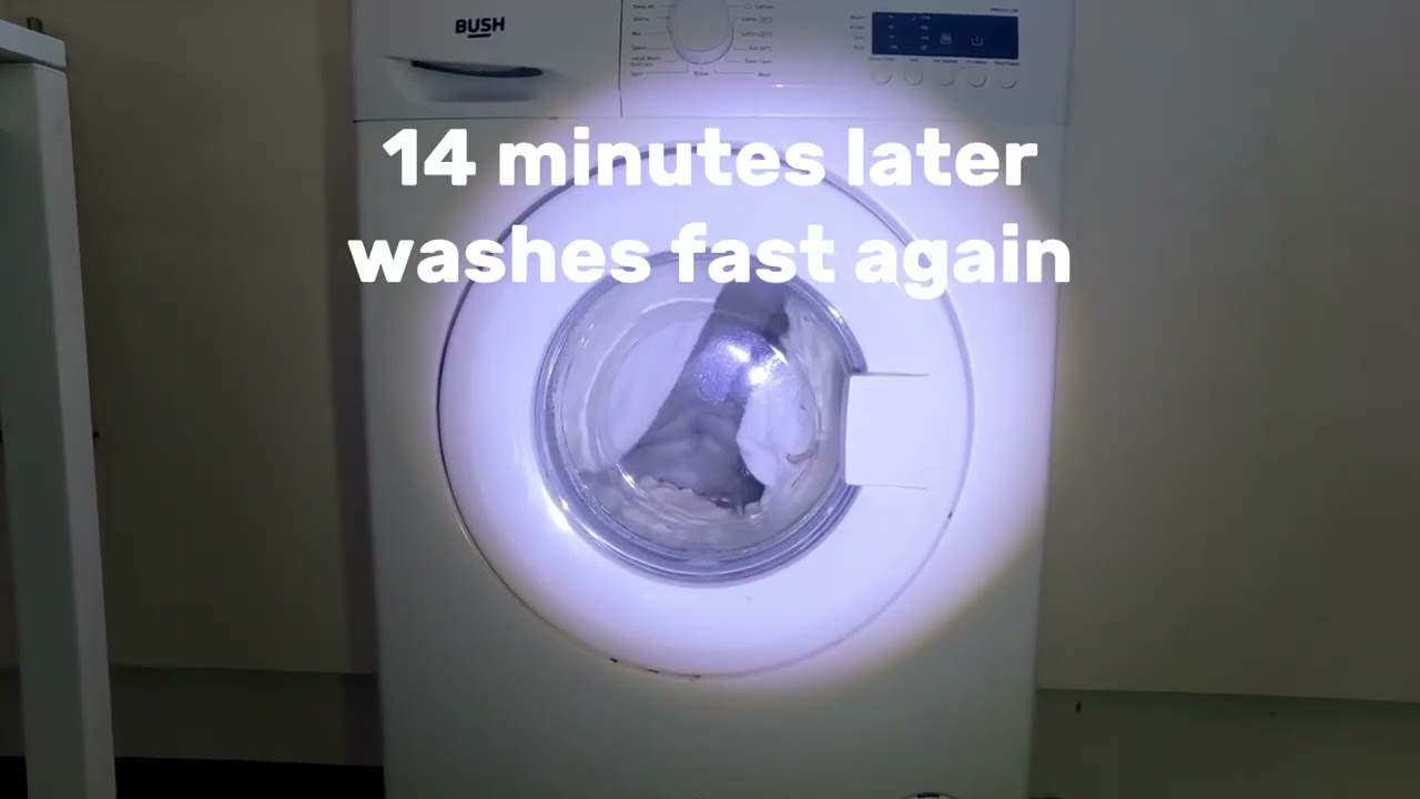 Bush WMDF612W washing machine 6kg Cotton standard Eco 60°c (full cycle)