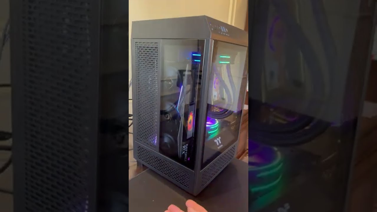 краткий обзор топ mini itx сборки thermaltake the tower 100. Colorful rtx 3080 vulcan. ryzen 5 5600x
