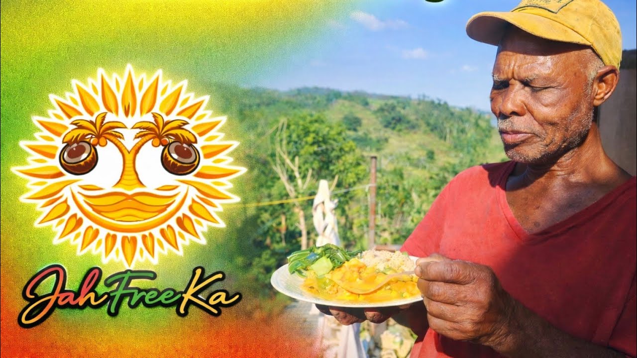 Cooking in The Garden With Uncle Ridley 🔥🥬🥦|Outdoor Cooking Jamaica Countryside.