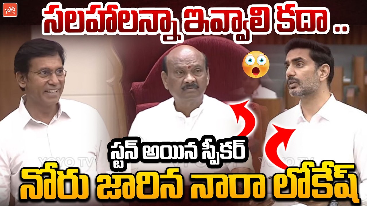 సలహాలన్నా ఇవ్వాలి కదా .. Nara Lokesh Powerful Speech | Chandrababu Naidu | YOYO TV Channel