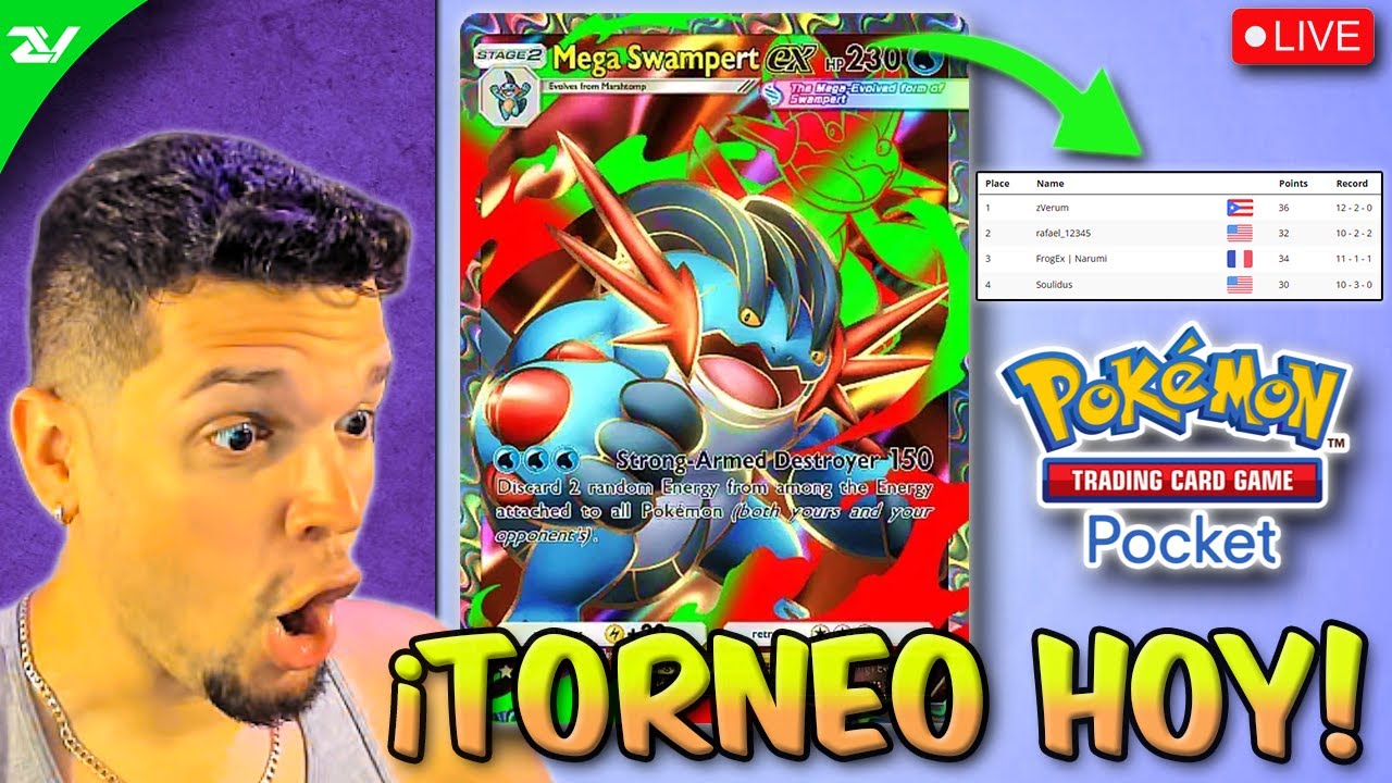 Nuestro PRIMER Torneo esta en VIVO Pokemon TCG Pocket
