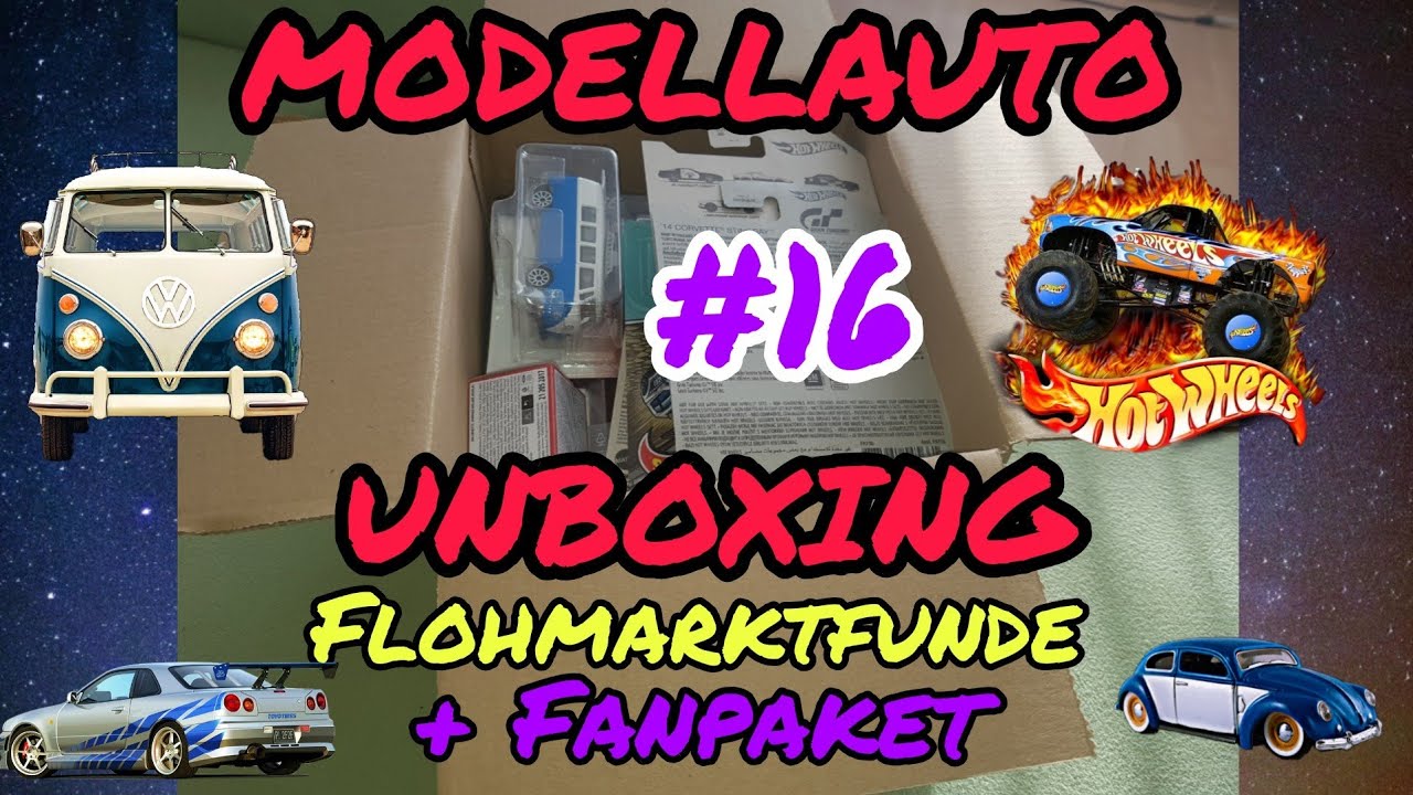 Flohmarktfund! Neue Hotwheels Sammlung Unboxing Modellauto Paket  Hotwheels Autos  model car VW T1