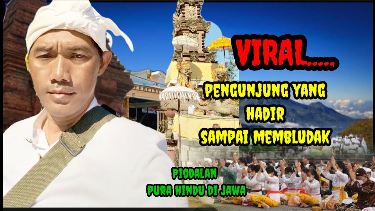 Kediri viral...Piodalan Pura sampai tengah malam....umat sampai membludhak
