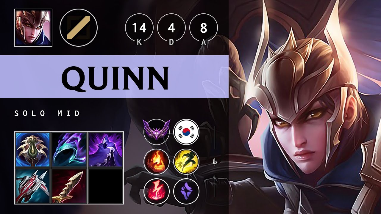 Quinn Mid vs LeBlanc: Legendary - KR Master Patch 14.24