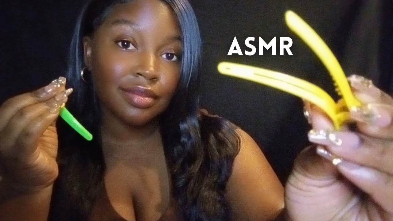Braiding & Clipping your Hair Back ASMR