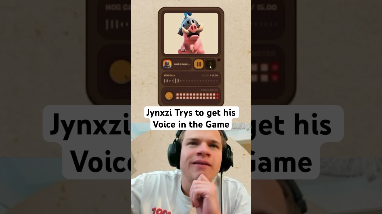Jynxzi получает свой голос в Clash Royale 🗣️ 