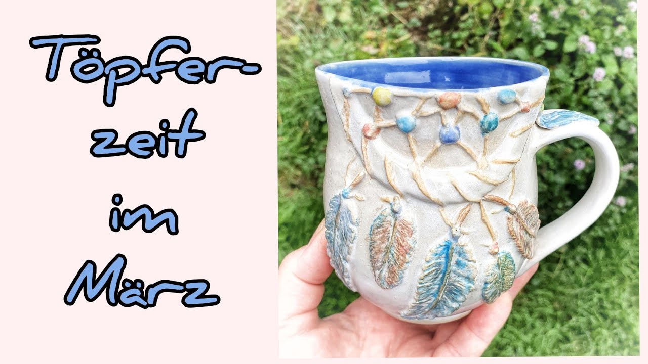 Traumfänger-Becher töpfern - Töpferzeit im März