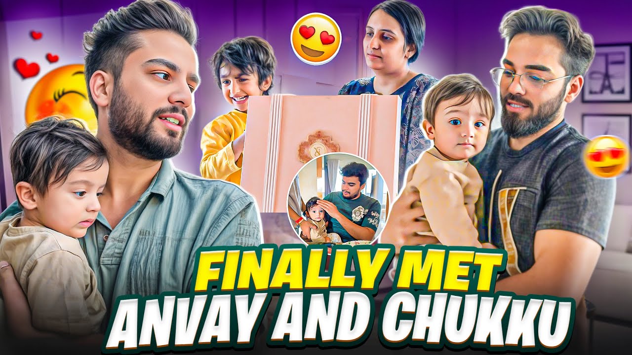 Anvay Or Chukku ❤️ Se First Time Elvish Bhai Ke Ghar Mil Liye 🥰