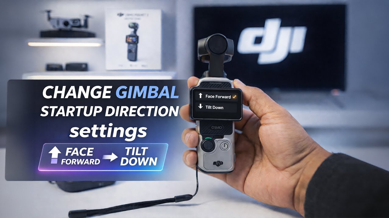 Change Gimbal Startup Direction DJI Osmo Pocket | Change Gimbal Direction on DJI
