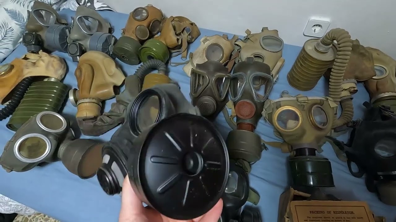 Humilde colección de máscaras de gas - Anti gas masks collection