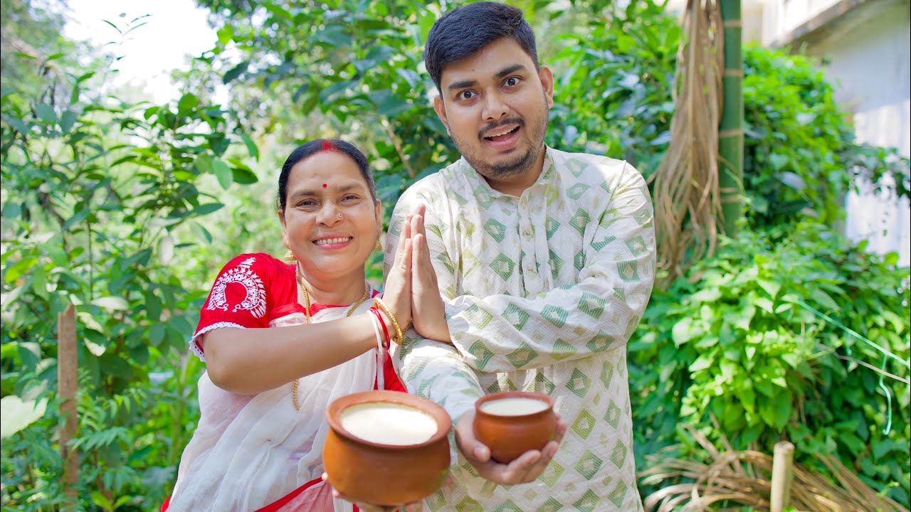 Homemade Misti Doi Recipe | নতুন বছরে নতুন শাড়ি পড়ে বাড়িতেই আজ বানালাম মিষ্টি দই রেসিপি