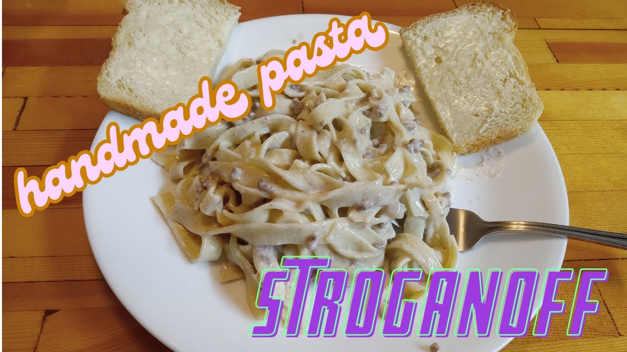 Handmade Hamburger Stroganoff! I love Pasta!