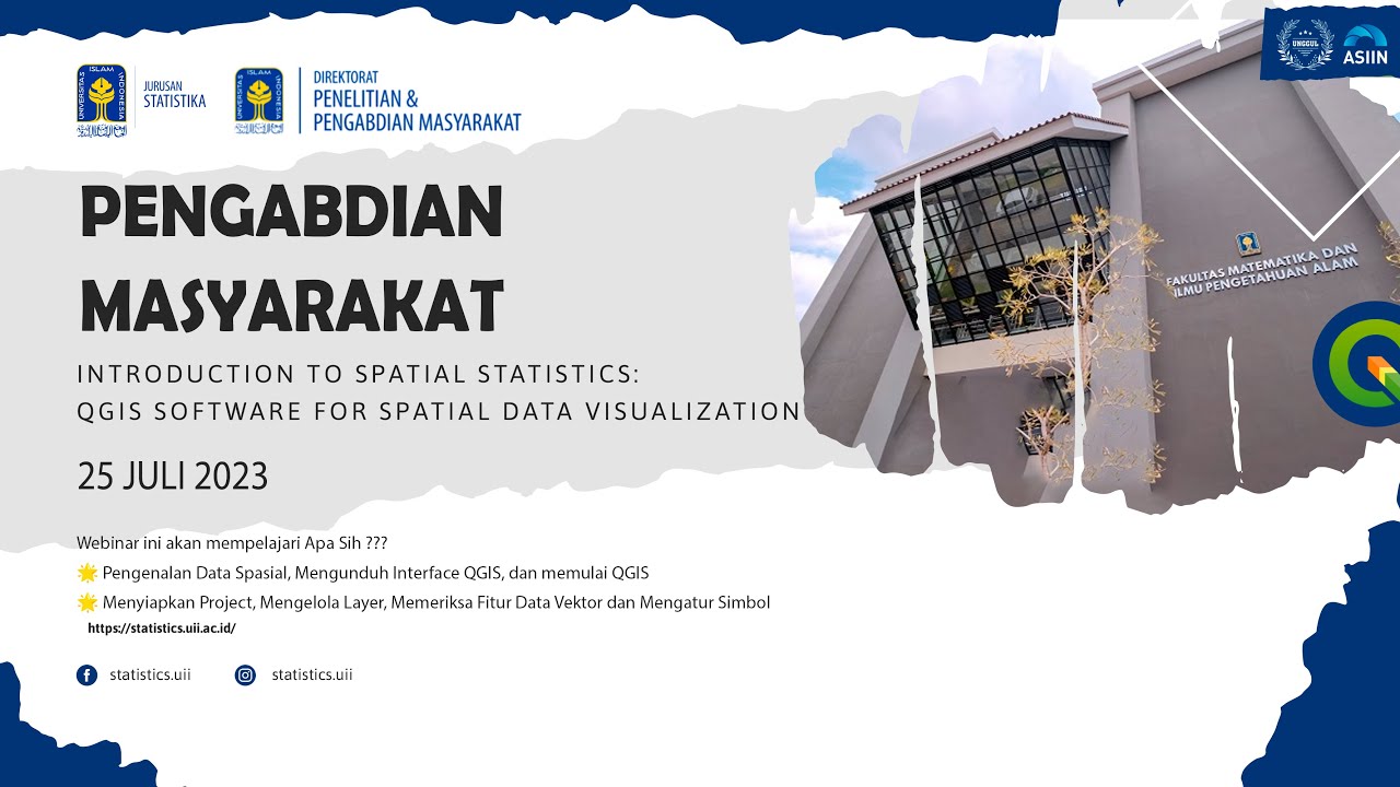 🔴Webinar “Introduction to Spatial Statistics: QGIS Software for Spatial Data Visualization