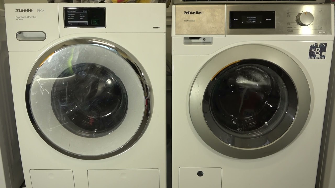 Wash Race - Miele W1 Vs. Miele Professional PWM500 / darks cycle