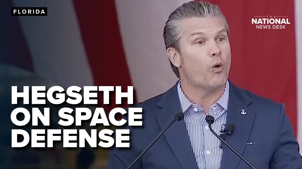 Hegseth talks defense at Blue Origin facility