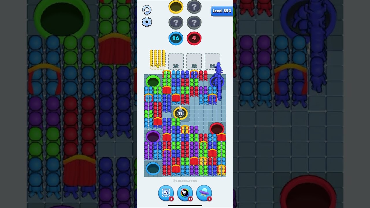 Hole People Level 854 Solution Walkthrough