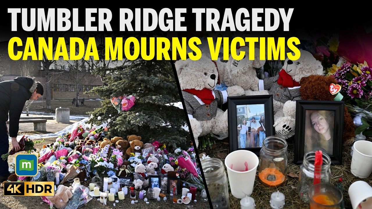 Canada Mass Shooting: Flowers Laid In Tumbler Ridge's Town Square | Canada Mourns | N18G | 4K