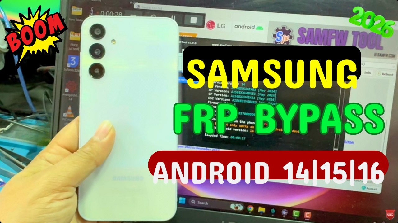 Samsung FRP Bypass 2026 (Android 14/15/16) for Free