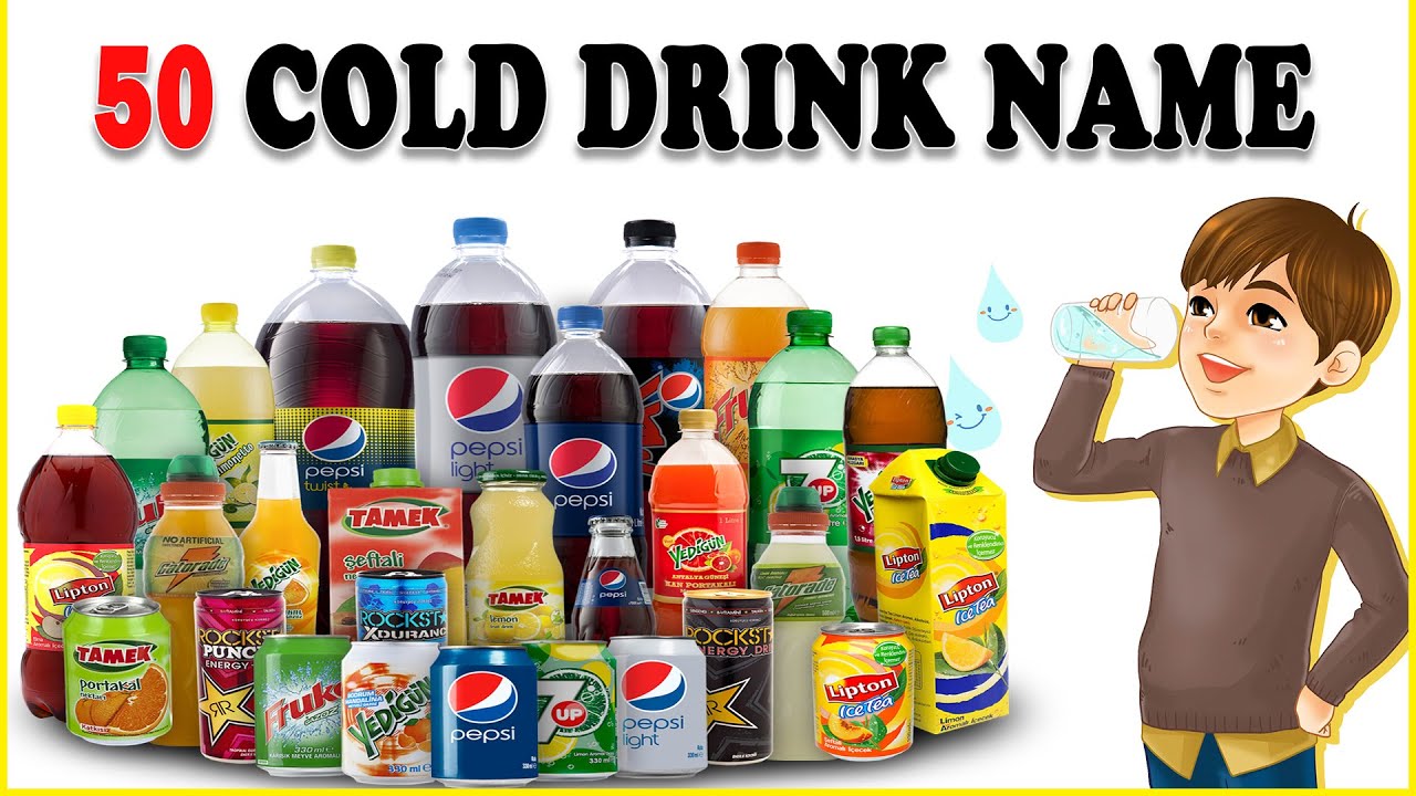 Cold Drink Name in English | Name of Different Types of Drinks | Cold Drink Name with Picture