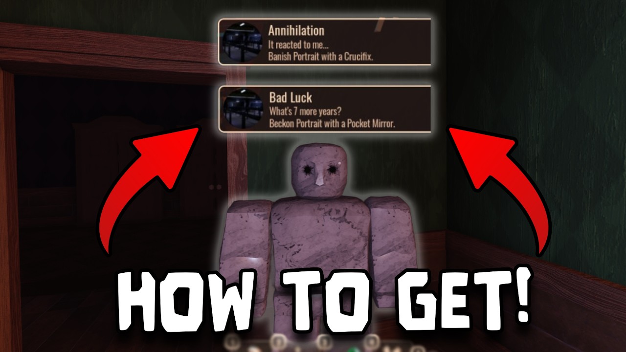 DOORS - How to get the Annihilation and Bad Luck badge [FIRST TRUE VICTOR]