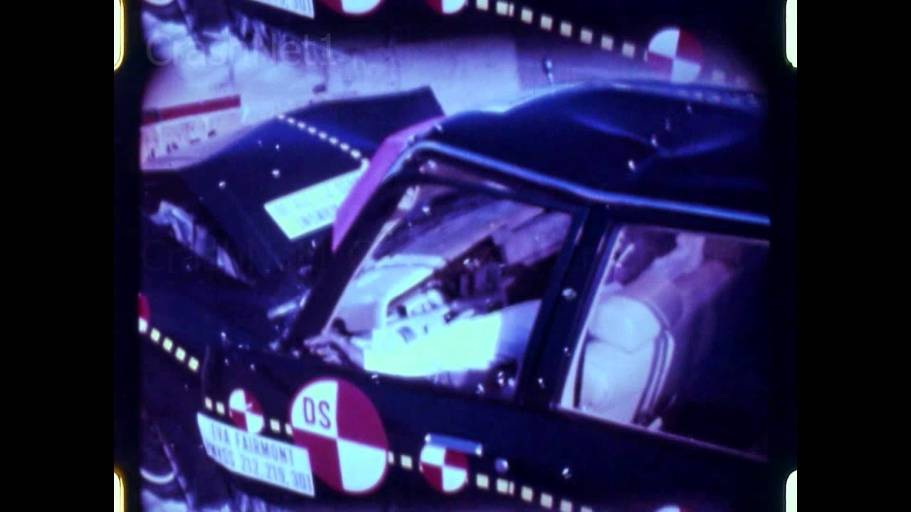 EVA Ford Fairmont Electric | 1980 | Frontal Crash Test by NHTSA | CrashNet1