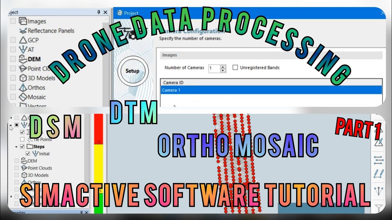 SimActive Software Tutorial | Drone Data Processing StepbyStep | With DGPS point | Correlator 3D P1