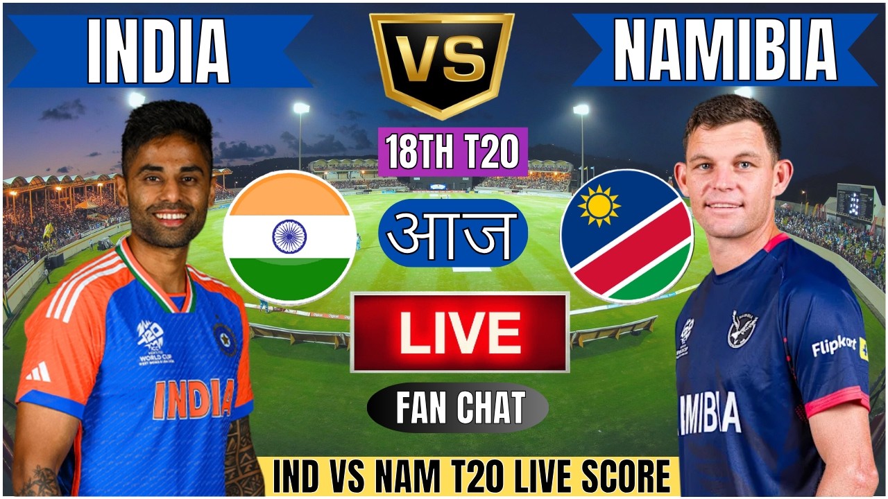 🔴 Live IND Vs NAM T20 WC Match |Live Cricket Match Today| IND vs NAM 18th T20 1st innings #livescore