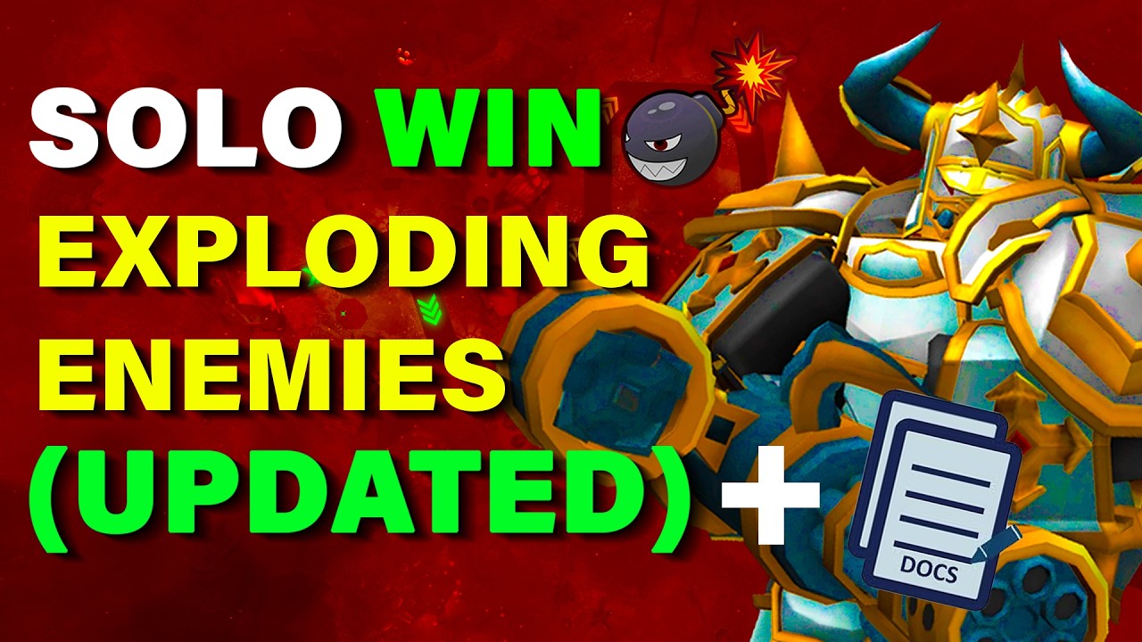 SOLO Exploding Enemies Modifier Triumph + Strat Link | Tower Defense Simulator
