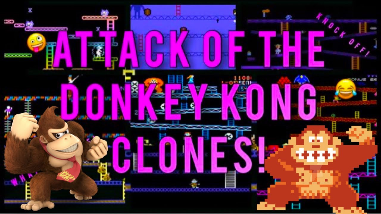 🦍Donkey Kong🦍Clones Vol.1|Bootlegs & Lookalikes|Atari|C64|Apple|Arcade|ZX Spectrum|60FPS