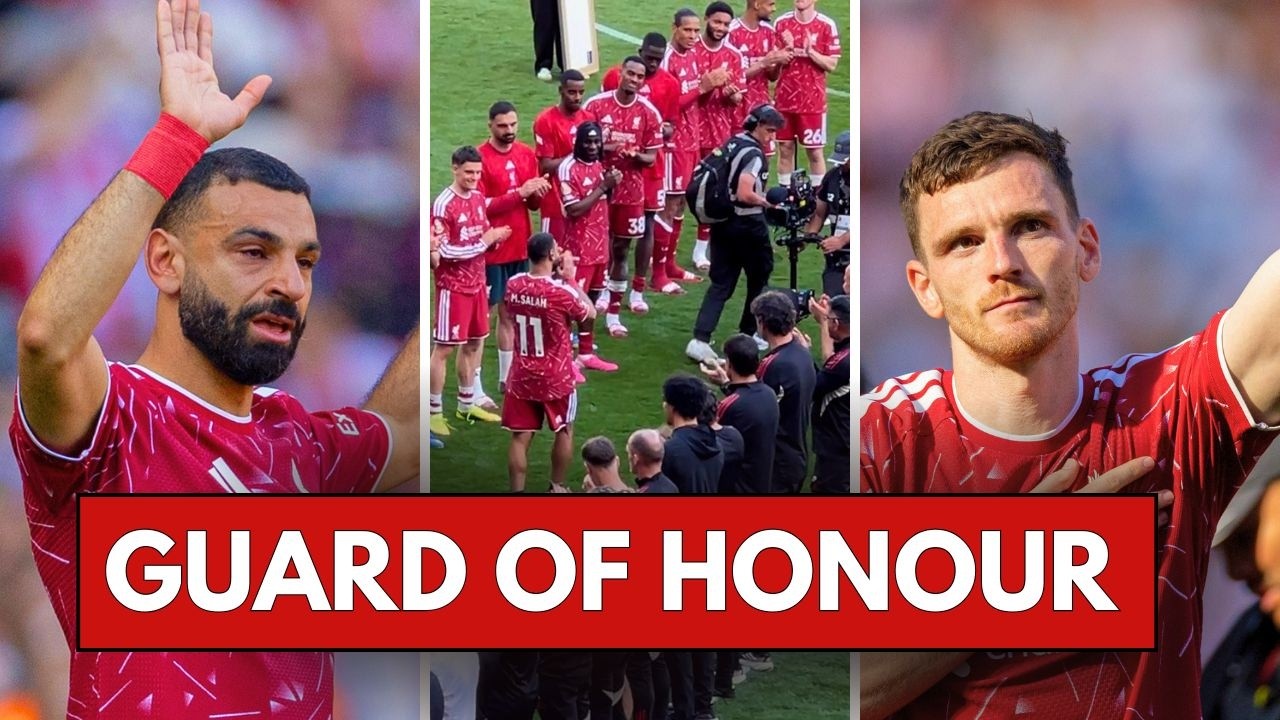 Mo Salah & Andy Robertson Goodbye to Liverpool | Anfield Guard of Honour