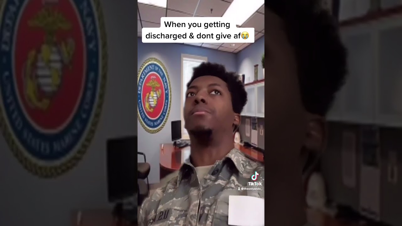“When you getting discharged and don’t give af” 😭😭 