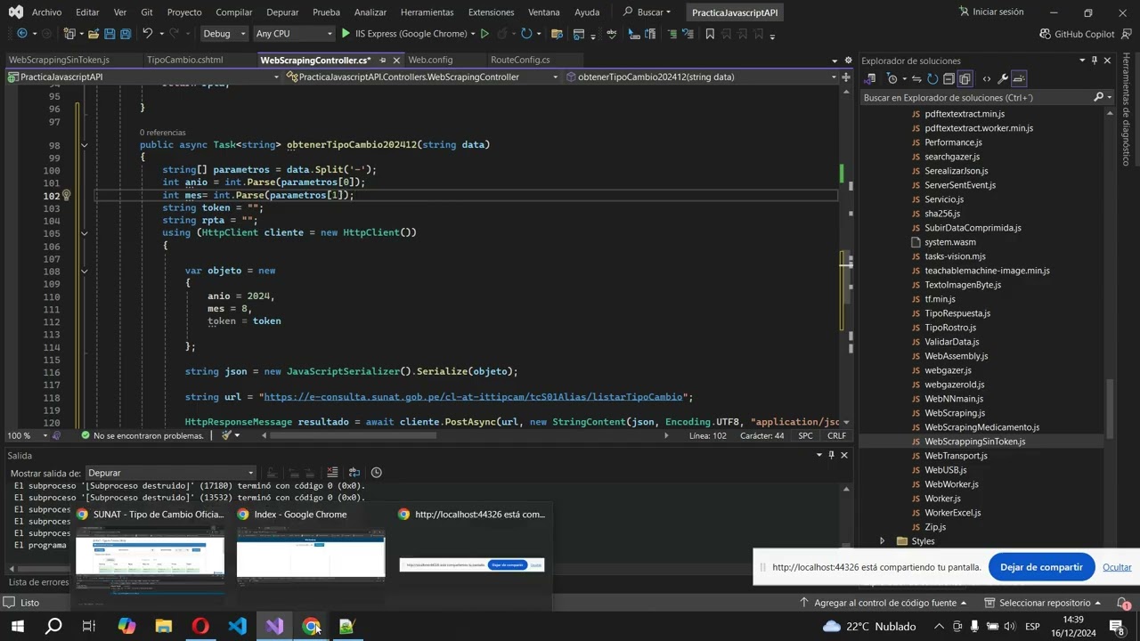 Consulta tipo cambio SUNAT 2024 -12 ya no pide validación de recaptcha #csharp