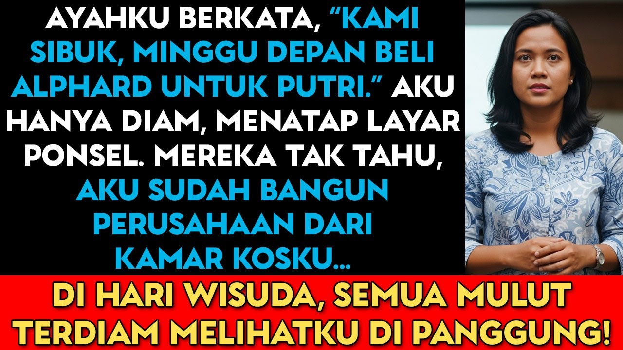 “Naiklah Bus Saja Ke Wisudamu, Kami Sibuk Belikan Alphard Baru Untuk Putri,” Kata Ayahku…