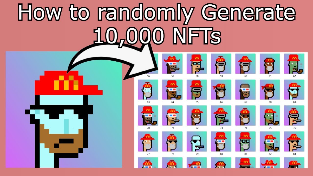 How to randomly generate 10,000 NFTs (with metadata) without any coding